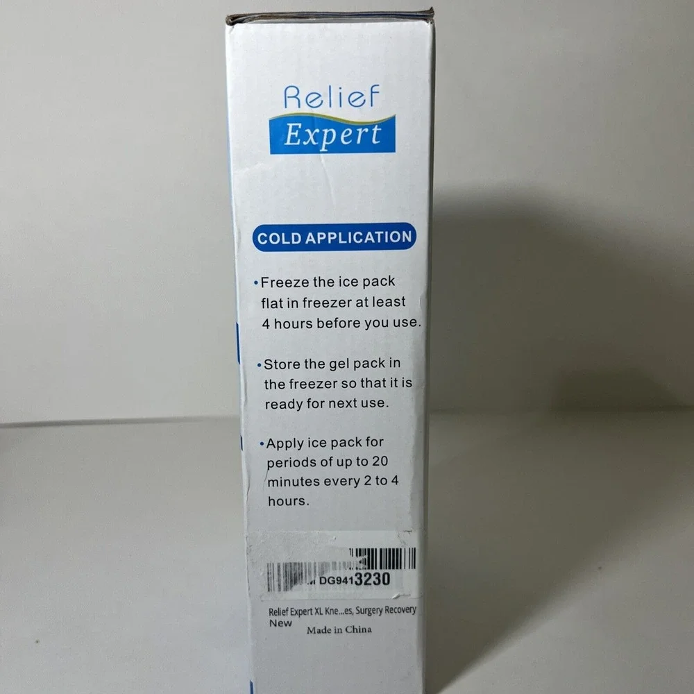 Relief Expert XL Knee Ice Pack‎ Wrap Entire Knee , Reusable, Durable , Post Op